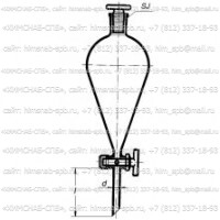 Купить Воронка делительная грушевидная Санкт-Петербург