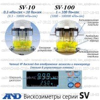 Купить вискозиметр SV-10, AND вибрационный вискозиметр, измерение вязкости Санкт-Петербург